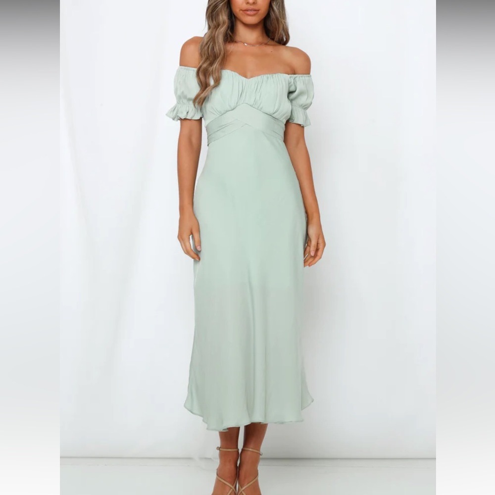 Sky Child Maxi Dress - Pistachio